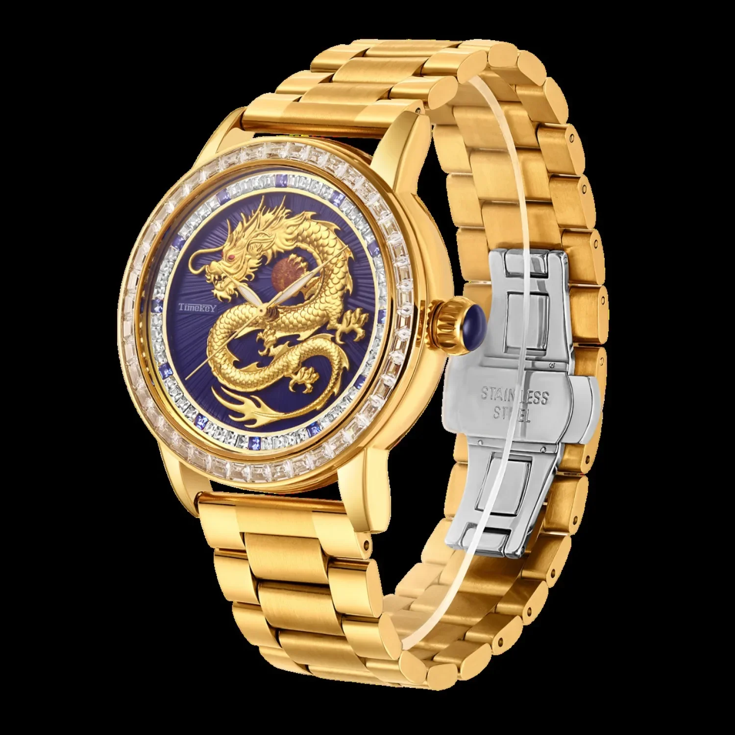 Timekey-All Steel Body Full-Automatic Mechanical Watch, Chinese Loong Dial, Classic Luminous Fashion Business Watch, Gift
Timekey-All Steel Body Full-Automatic Mechanical Watch, Chinese Loong Dial, Classic Luminous Fashion Business Watch, Gift