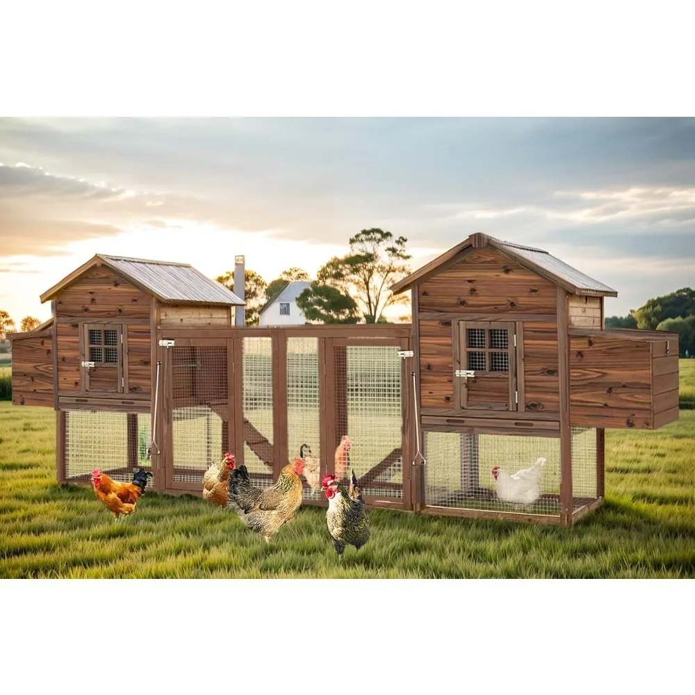 Large Wooden Chicken Coop, 160IN Outdoor Chicken Cages and Run with Nesting Boxes, Hen Run Poultry Pet House Rabbit Hutch
Large Wooden Chicken Coop, 160IN Outdoor Chicken Cages and Run with Nesting Boxes, Hen Run Poultry Pet House Rabbit Hutch