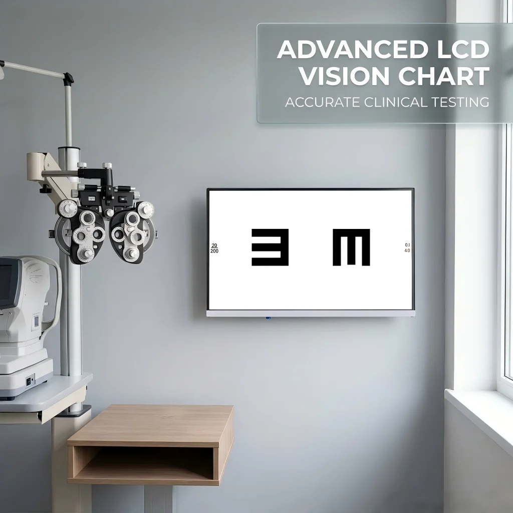 21.5" HD LCD Visual Acuity Tester with Remote Control - Optometry Vision Screening & Ophthalmic Exam
