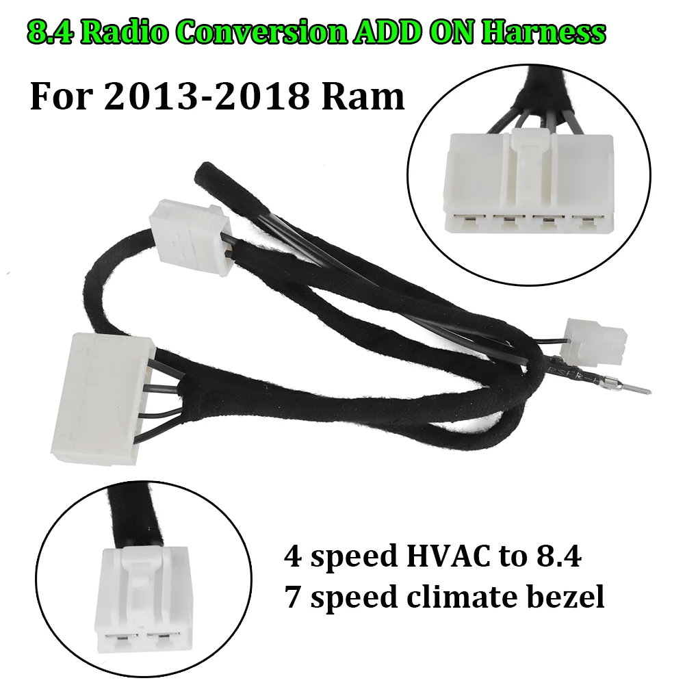 Для 2013-2018 Ram 8.4 Радио Преобразование ADD ON Жгут проводов 4-скоростной вентилятор HVAC на 7 скоростей Высокое качество и прочный пластик
Для 2013-2018 Ram 8.4 Радио Преобразование ADD ON Жгут проводов 4-скоростной вентилятор HVAC на 7 скоростей Высокое качество и прочный пластик