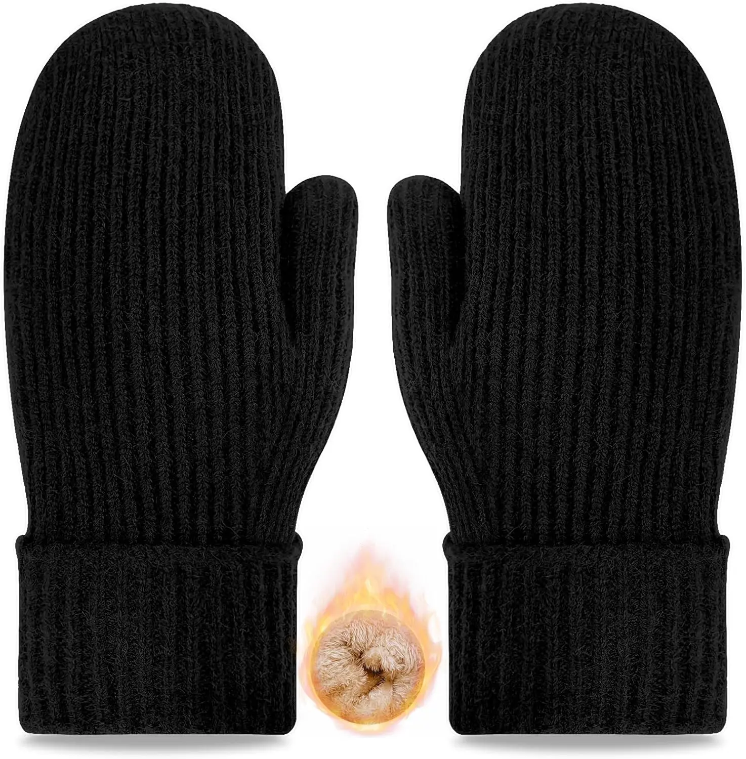 Winter Gloves for Men Women Warm Fleece Thick Stretchy Knit Mittens Cold Weather Elastic
Winter Gloves for Men Women Warm Fleece Thick Stretchy Knit Mittens Cold Weather Elastic