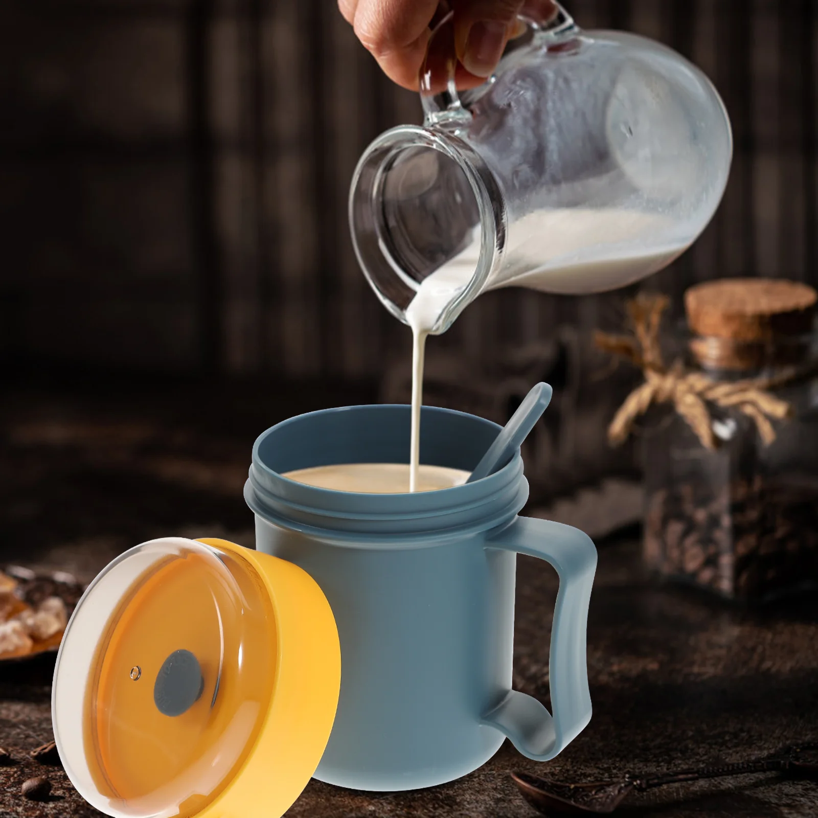 Cereal Cup Breakfast Milk Travel Mug Soup with Lids Portable Lunch Boxes Container
Cereal Cup Breakfast Milk Travel Mug Soup with Lids Portable Lunch Boxes Container