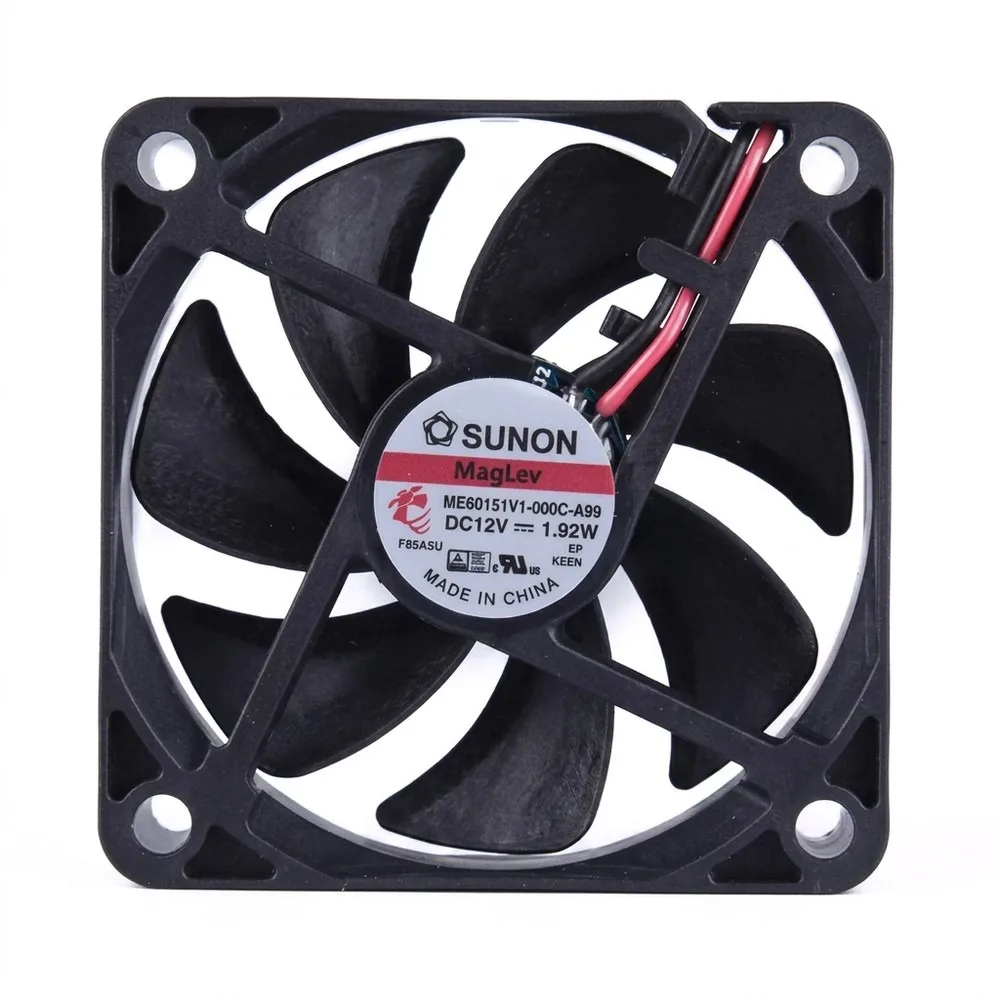 For SUNON ME60151V1-000C-A99 6015 DC12V 1.92W 6CM 2-Wire Silent Cooling Fan
For SUNON ME60151V1-000C-A99 6015 DC12V 1.92W 6CM 2-Wire Silent Cooling Fan