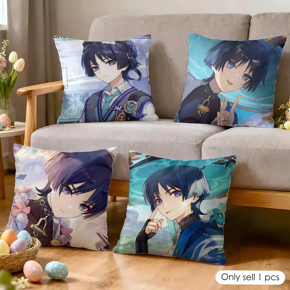 Наволочка для подушки Wanderer Genshin Impact, шелковистая, из короткого плюша, с невидимой молнией, пылезащитная, для дивана, для домашнего декора
Наволочка для подушки Wanderer Genshin Impact, шелковистая, из короткого плюша, с невидимой молнией, пылезащитная, для дивана, для домашнего декора