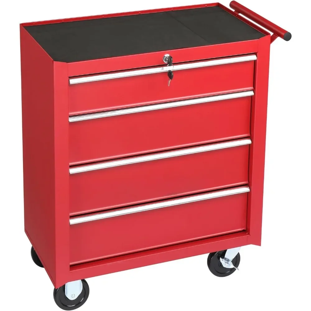4-Drawer Tool Chest with Wheels & Lock & Key, Heavy Duty Cart Rolling Tool Box on Wheels, Metal Storage Cabinet, Rolling Tool
4-Drawer Tool Chest with Wheels & Lock & Key, Heavy Duty Cart Rolling Tool Box on Wheels, Metal Storage Cabinet, Rolling Tool