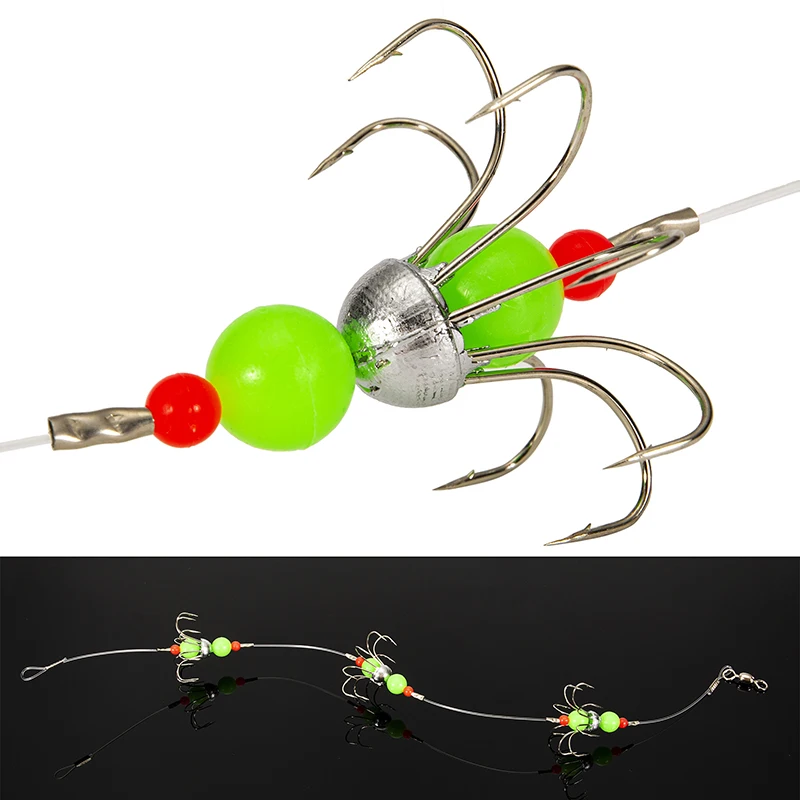 Luminous Octopus Skewer Fishing Hook Stainless Steel Spreader Rotating Bait Squid Tackle
Luminous Octopus Skewer Fishing Hook Stainless Steel Spreader Rotating Bait Squid Tackle