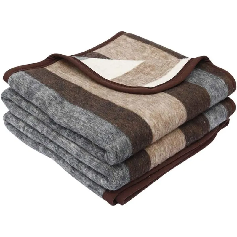 100% Natural Alpaca and Wool Blanket King Size Heavy Weight Comfortable Warmth - Great for Outdoor Use - Striped Design
100% Natural Alpaca and Wool Blanket King Size Heavy Weight Comfortable Warmth - Great for Outdoor Use - Striped Design