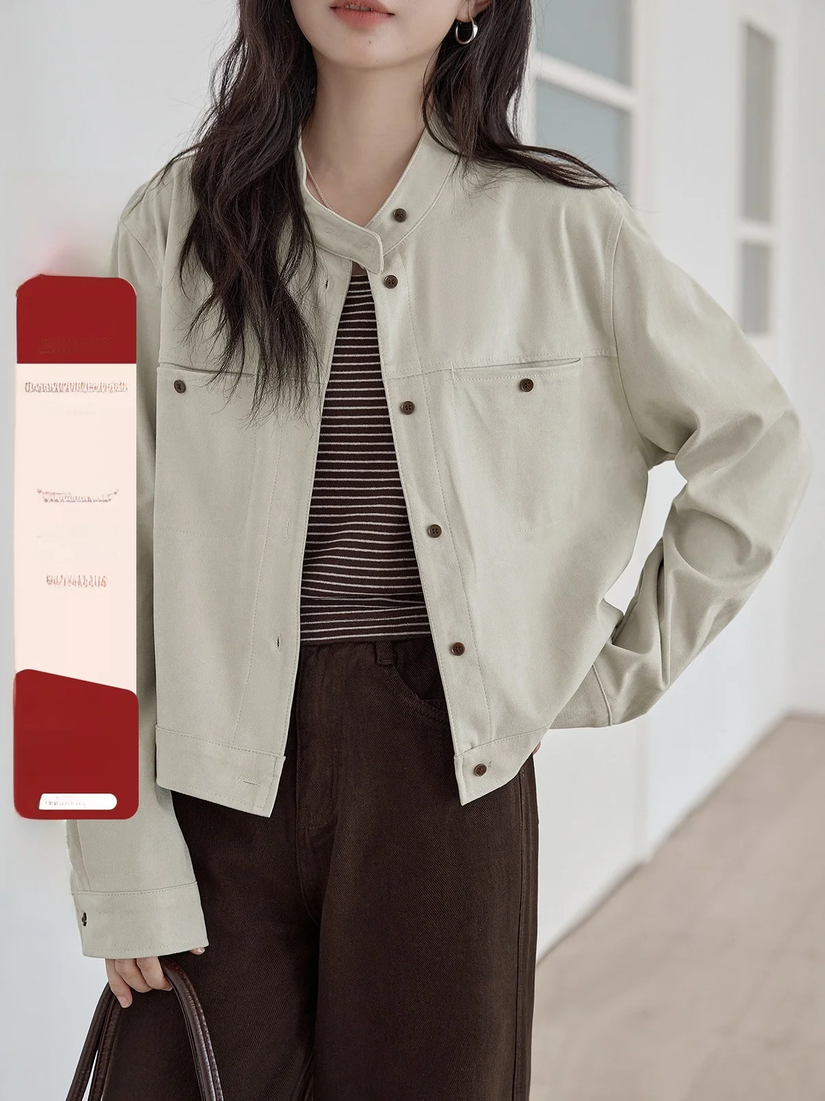 HuiXi Women's Suede Jacket Apricot Splicing Design Spring 2026 New Style Commute Pure Color Long Sleeve Regular Length
HuiXi Women's Suede Jacket Apricot Splicing Design Spring 2026 New Style Commute Pure Color Long Sleeve Regular Length
