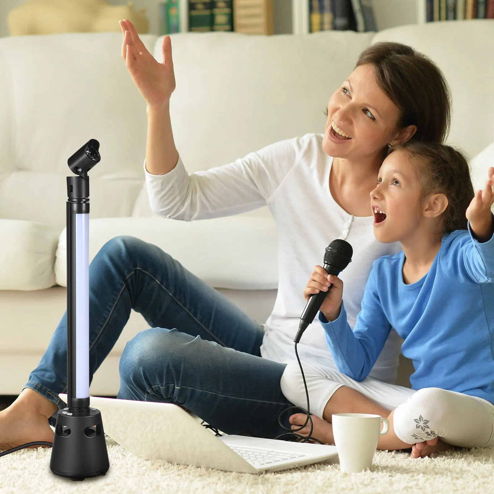 Лампа-динамик RGB, черная вращающаяся головка, беспроводное музыкальное освещение для гостиной, спальни, игровой комнаты, освещение настроения, торшер
Лампа-динамик RGB, черная вращающаяся головка, беспроводное музыкальное освещение для гостиной, спальни, игровой комнаты, освещение настроения, торшер