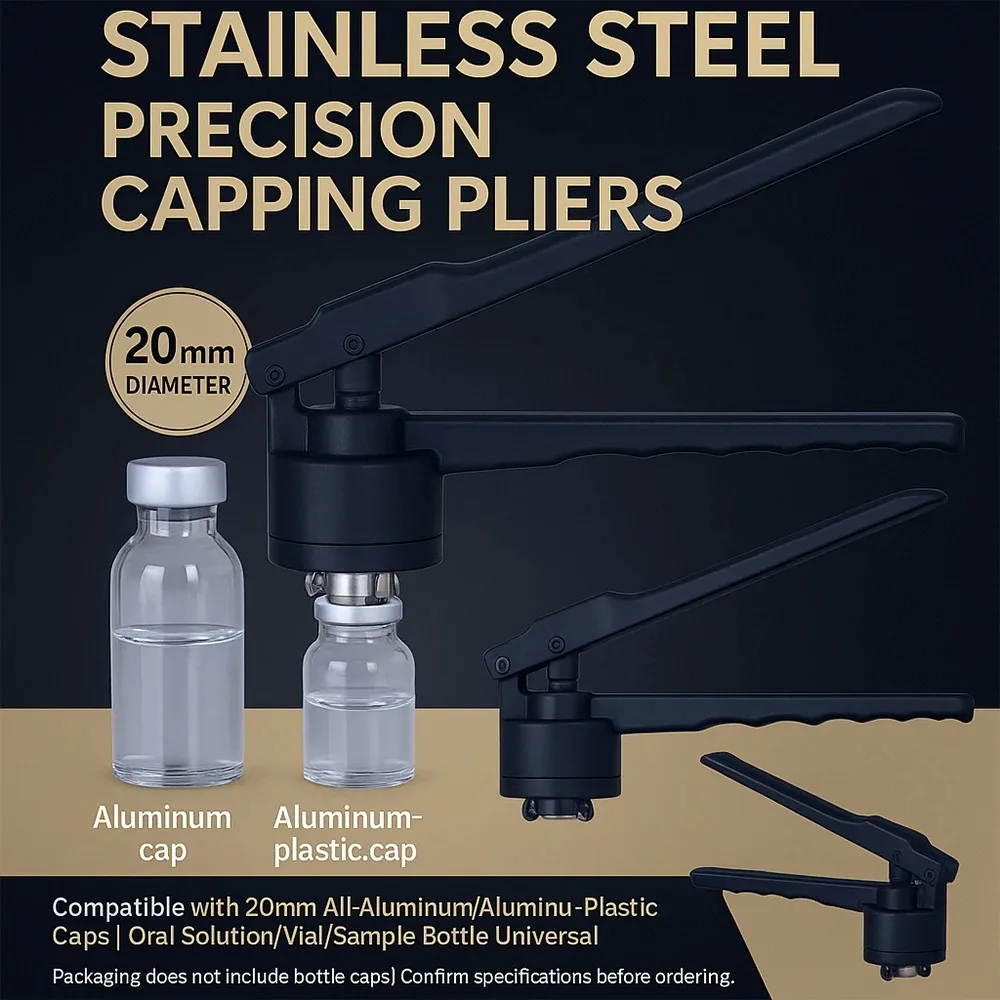 20 мм щипцы для флип-флаконов из нержавеющей стали, ручные щипцы для фликонов, ручная машина для запечатывания для обжима алюминиевых крышек, быстрое укупорки
20 мм щипцы для флип-флаконов из нержавеющей стали, ручные щипцы для фликонов, ручная машина для запечатывания для обжима алюминиевых крышек, быстрое укупорки