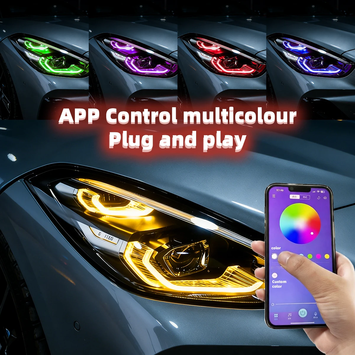For BMW Z4 G29 2018-Up RGB LED DRL APP Color Control Plug and Play Daytime Running Light
For BMW Z4 G29 2018-Up RGB LED DRL APP Color Control Plug and Play Daytime Running Light