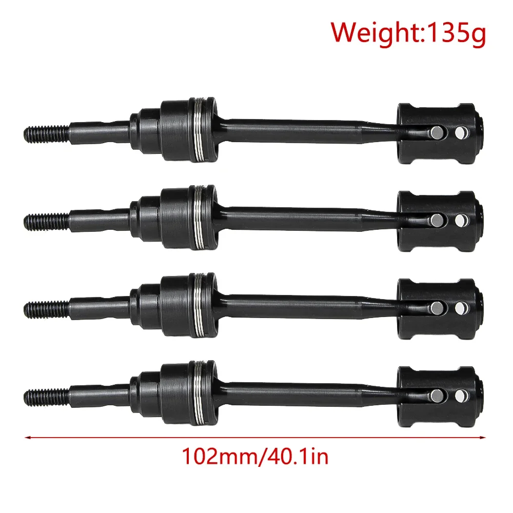 4Pcs Stainless Steel CVD Drive Shafts 102MM Accessories for Trxs 1/16 Mini Maxx BL-2s 107154-1 RC Car Upgrade Parts
4Pcs Stainless Steel CVD Drive Shafts 102MM Accessories for Trxs 1/16 Mini Maxx BL-2s 107154-1 RC Car Upgrade Parts