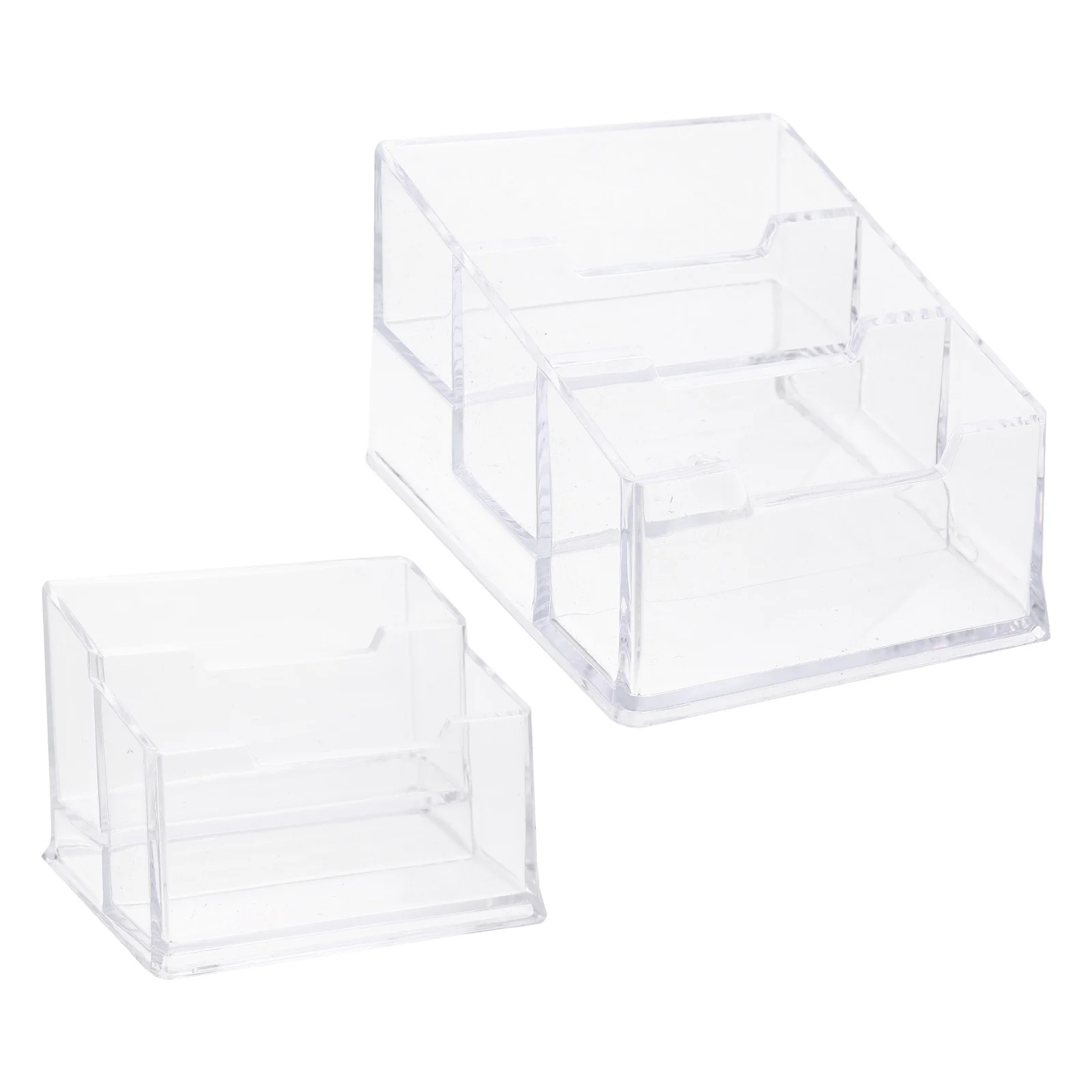 Transparent Acrylic Business Card Holder Large Capacity Desktop ganizer Multi Function Card Box Non Office Accessory
Transparent Acrylic Business Card Holder Large Capacity Desktop ganizer Multi Function Card Box Non Office Accessory