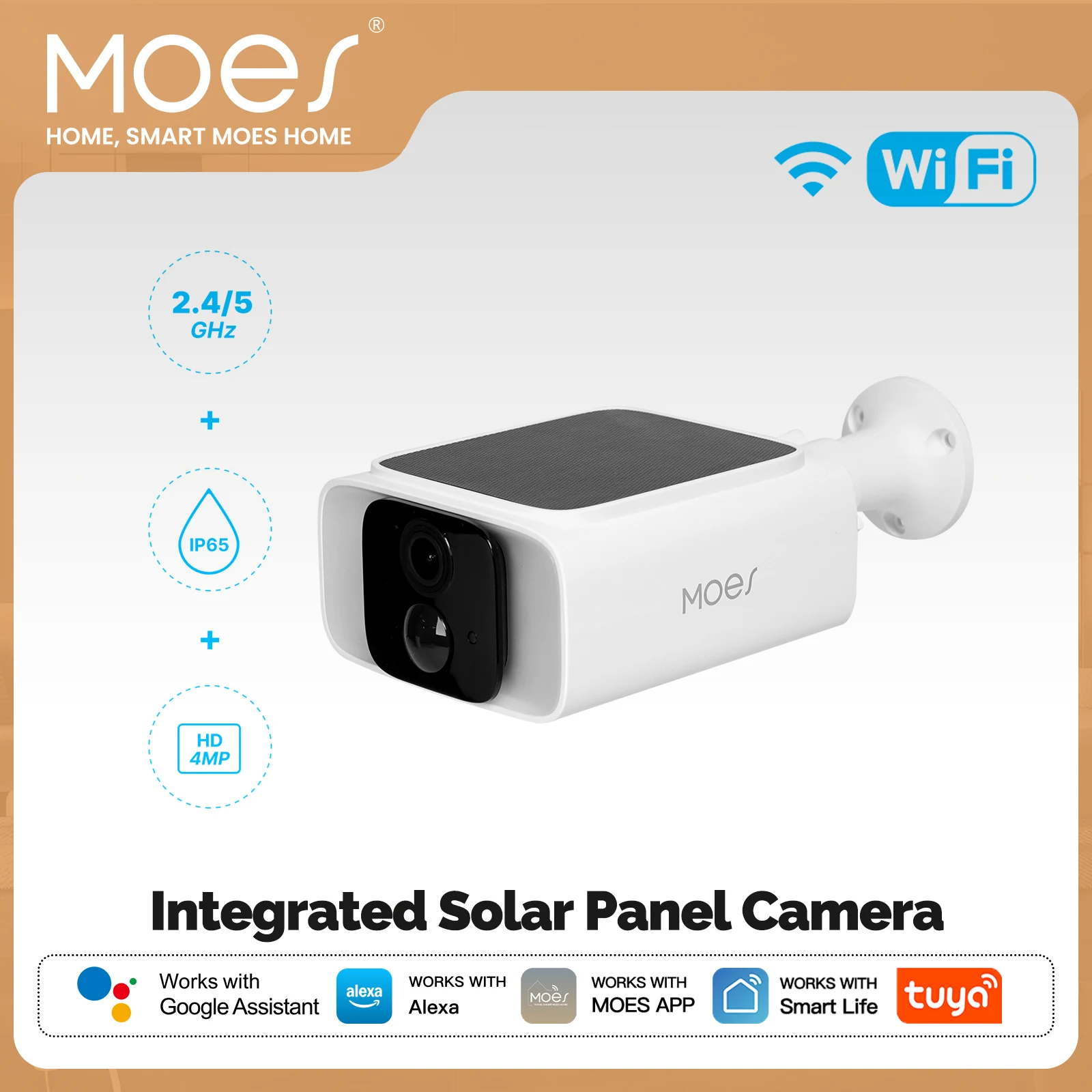 MOES Tuya Smart WiFi камера на солнечной энергии 2,4 ГГц 5 ГГц двухдиапазонная уличная IP65 водонепроницаемая камера безопасности приложение мониторинга Alexa Google
MOES Tuya Smart WiFi камера на солнечной энергии 2,4 ГГц 5 ГГц двухдиапазонная уличная IP65 водонепроницаемая камера безопасности приложение мониторинга Alexa Google
