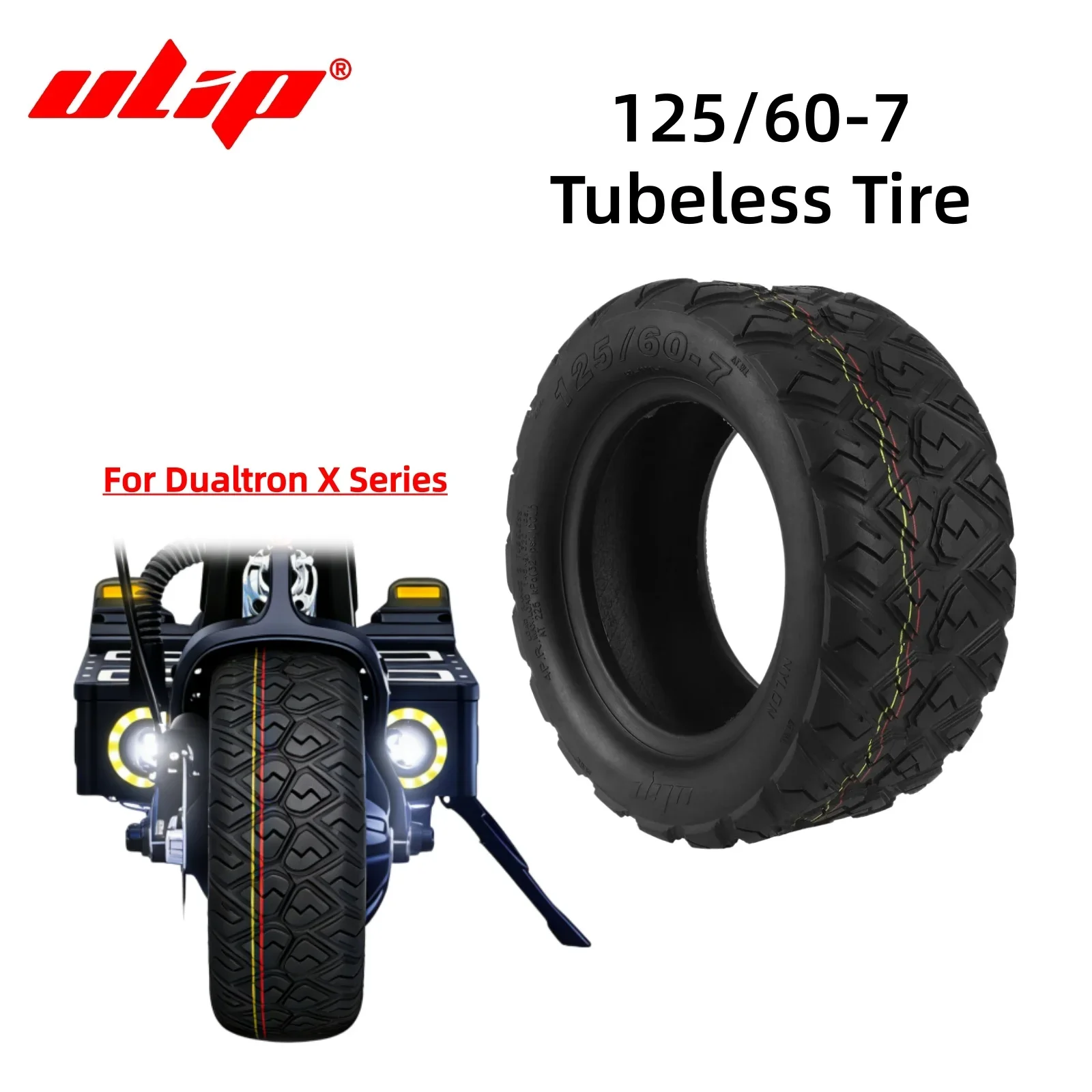 ULIP 13 Inch Off-Road Tyre 125/60-7 Wear Resistant Tire for Dualtron X Series Electric Scooter Accessories 13*5.00-7 Vacuum Tire
ULIP 13 Inch Off-Road Tyre 125/60-7 Wear Resistant Tire for Dualtron X Series Electric Scooter Accessories 13*5.00-7 Vacuum Tire