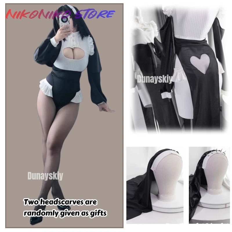 Black White Dress Hot Anime Cosplay Chowbie Nun Costumes Design Dark Reign Cenobite Nun Cosplay Costume Nun for Sexy Girls
Black White Dress Hot Anime Cosplay Chowbie Nun Costumes Design Dark Reign Cenobite Nun Cosplay Costume Nun for Sexy Girls