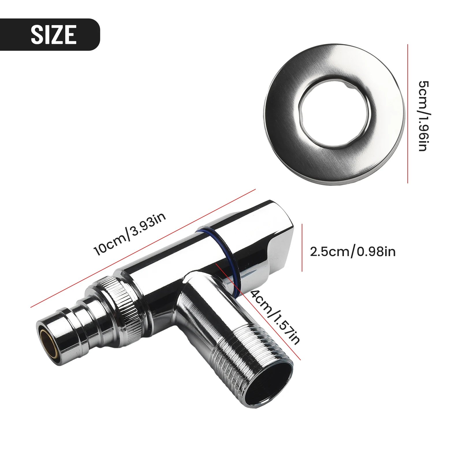 Bathroom Faucet Angle Valve G1/2 Rotary Switch Stainless Steel Washing Machine Faucet Water Stop Valve Brand New
Bathroom Faucet Angle Valve G1/2 Rotary Switch Stainless Steel Washing Machine Faucet Water Stop Valve Brand New