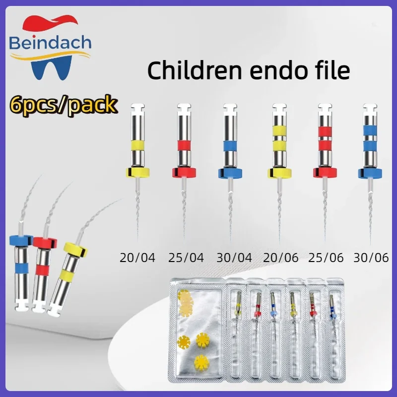 Dental Children Endo Files Endodontic Files Heat Activated Endodontic Rotary Files 16mm Dentistry Materials Silver 6Pcs/set
Dental Children Endo Files Endodontic Files Heat Activated Endodontic Rotary Files 16mm Dentistry Materials Silver 6Pcs/set