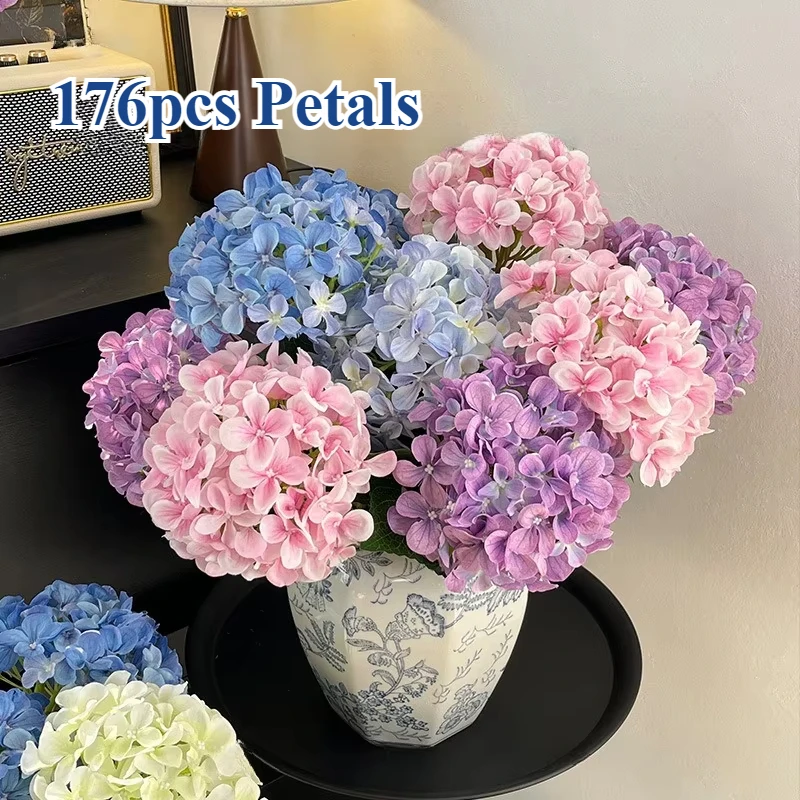 52cm Artificial Flower Hydrangea Single 176 Petals Latex Long Hydrangea Bouquet Home Party Decoration Wedding Bridal Bouquet
52cm Artificial Flower Hydrangea Single 176 Petals Latex Long Hydrangea Bouquet Home Party Decoration Wedding Bridal Bouquet