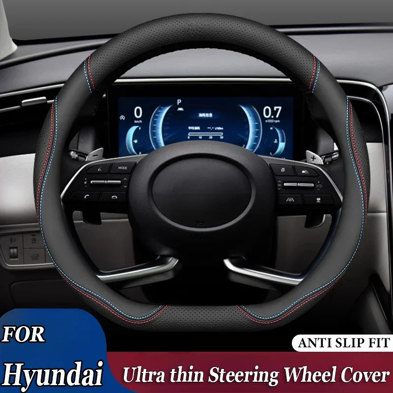 Автомобильный чехол на руль для Hyundai Creta Elantra Santa Fe Solaris Sonata Tucson, противоскользящие и износостойкие автомобильные аксессуары
Автомобильный чехол на руль для Hyundai Creta Elantra Santa Fe Solaris Sonata Tucson, противоскользящие и износостойкие автомобильные аксессуары