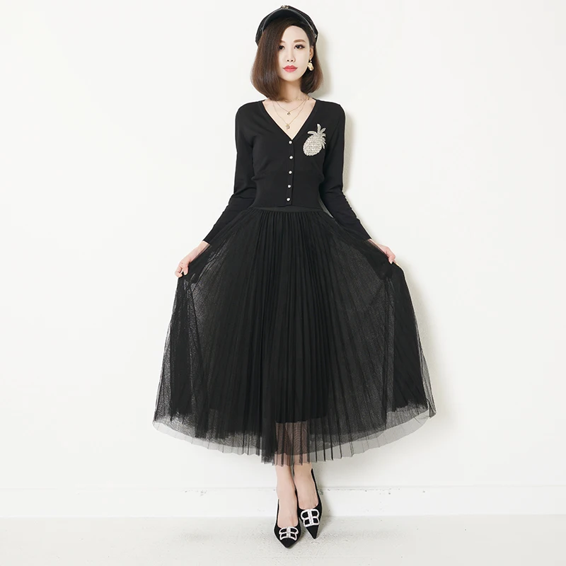 Ele Tee-Layered Skirt with Pleats High Waist Long Midi f Body Women's Faion Autumn 2023 Polyester Fiber A-Line Skirt
Ele Tee-Layered Skirt with Pleats High Waist Long Midi f Body Women's Faion Autumn 2023 Polyester Fiber A-Line Skirt