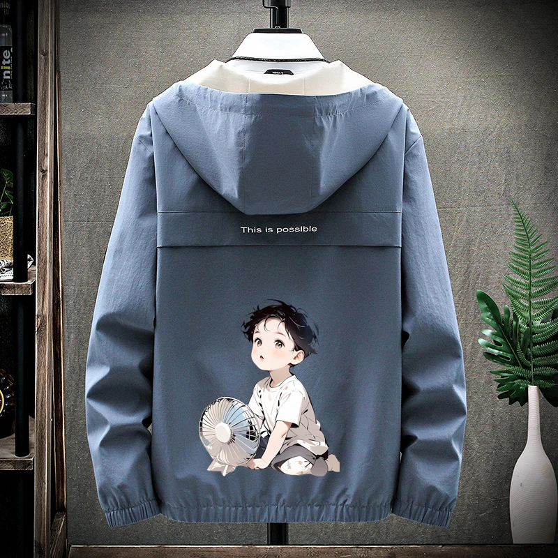 Loose Fit Casual Men's Jaet Spring Autumn Trendy Brand Workwear Sle Polyester Fabric Youthful ular Faion
Loose Fit Casual Men's Jaet Spring Autumn Trendy Brand Workwear Sle Polyester Fabric Youthful ular Faion