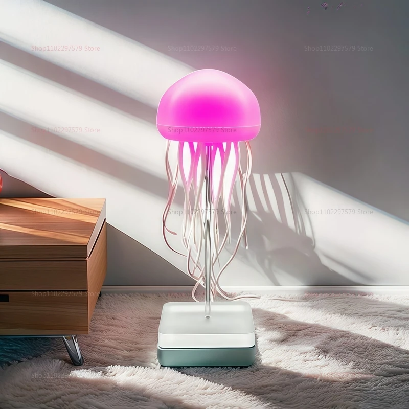 Ночник с изображением медузы, RGB настольная лампа, градиентная прикроватная лампа, перезаряжаемая лампа, вращающиеся щупальца, светодиодное украшение для спальни
Ночник с изображением медузы, RGB настольная лампа, градиентная прикроватная лампа, перезаряжаемая лампа, вращающиеся щупальца, светодиодное украшение для спальни