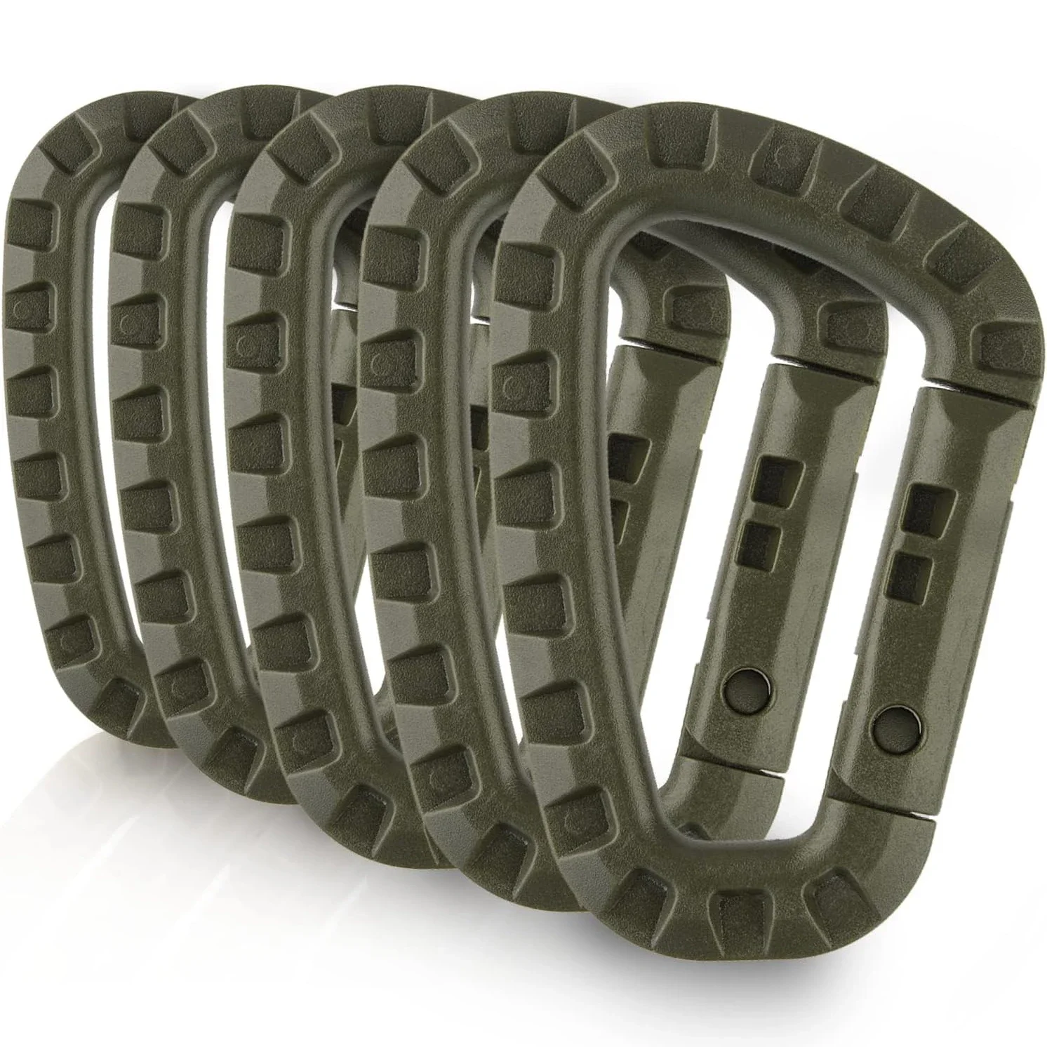 5Pcs Tactical 3.5 Plastic Carabiner Molle Clip ITW Keychain D-Shape Hard Spring Snap Gear Hook Outdoor Camping Hiking EDC Tools
5Pcs Tactical 3.5 Plastic Carabiner Molle Clip ITW Keychain D-Shape Hard Spring Snap Gear Hook Outdoor Camping Hiking EDC Tools