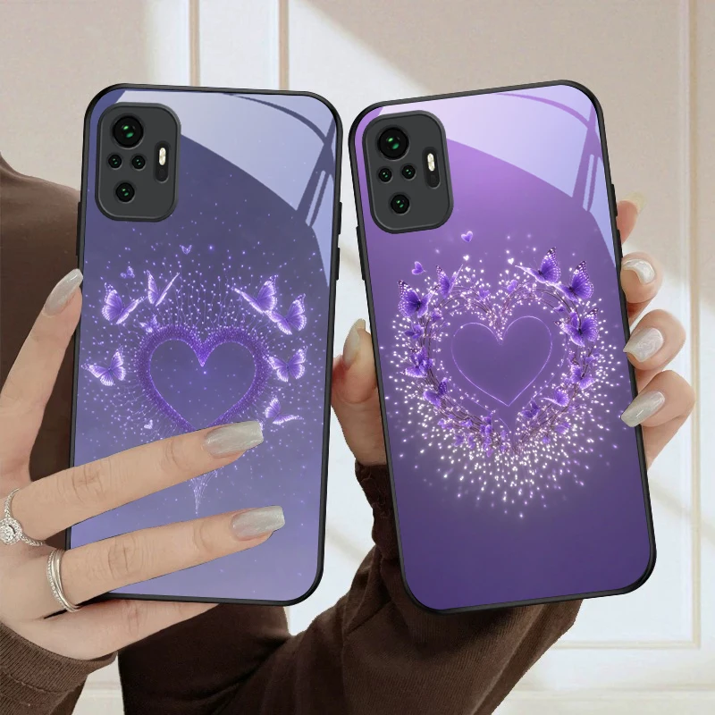 Butterfly Purple Heart For Redmi Note 8 9 9S 12S 10 Pro 11 12 13 Pro+ 14 Pro K60 Ultra 13C 14C A3 12 13 Black Glass Phone Case
Butterfly Purple Heart For Redmi Note 8 9 9S 12S 10 Pro 11 12 13 Pro+ 14 Pro K60 Ultra 13C 14C A3 12 13 Black Glass Phone Case