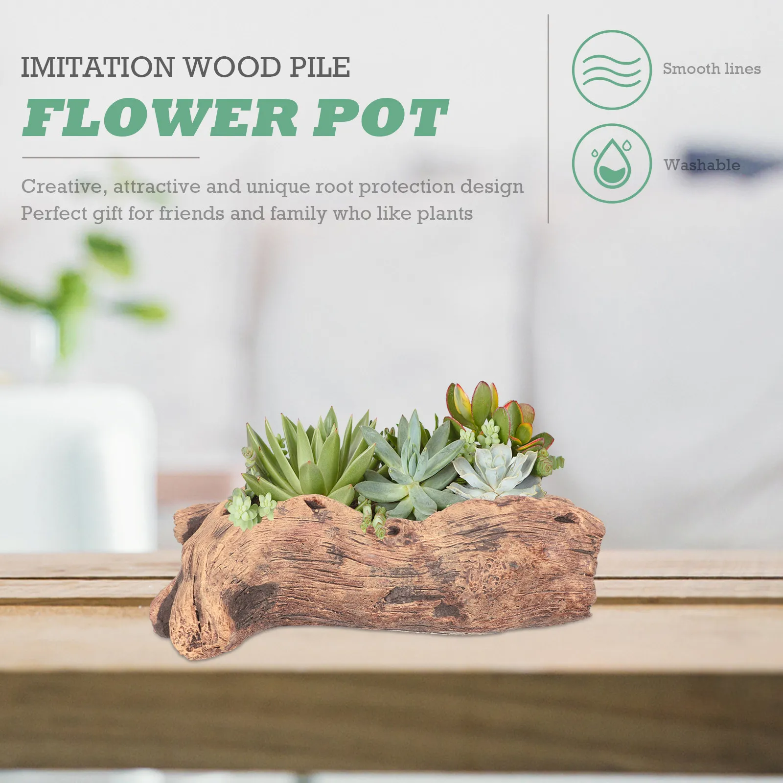 Imitation Root Carved Flower Pot Creative Desktop Plant Holder Succulent Pot Balcony Cement Craft Cactus Planter Home Decor
Imitation Root Carved Flower Pot Creative Desktop Plant Holder Succulent Pot Balcony Cement Craft Cactus Planter Home Decor
