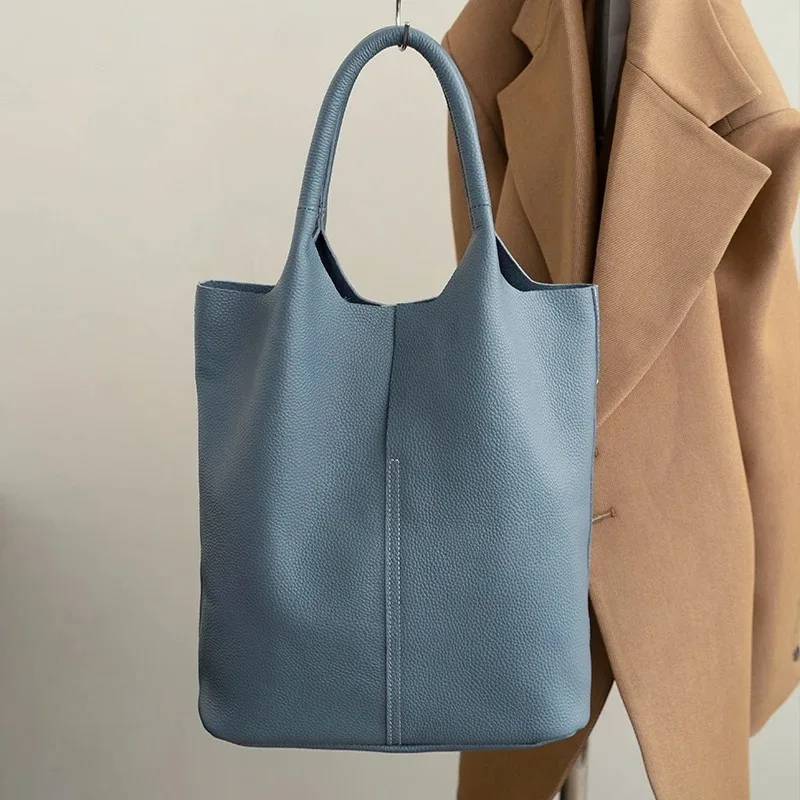Bucket Bag Ladies Luxury Women Tote Bag Casual Genuine Cow Leather Shoulder Bags ladies Tote Handbags Big Shopper Bag for Female
Bucket Bag Ladies Luxury Women Tote Bag Casual Genuine Cow Leather Shoulder Bags ladies Tote Handbags Big Shopper Bag for Female
