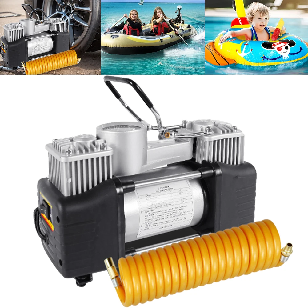 12V 150PSI Heavy Duty Portable Metal Air Compressor Car Tire Pump with Pressure Gauge Car Electric Air Pump Auto Inflatable Pump
12V 150PSI Heavy Duty Portable Metal Air Compressor Car Tire Pump with Pressure Gauge Car Electric Air Pump Auto Inflatable Pump