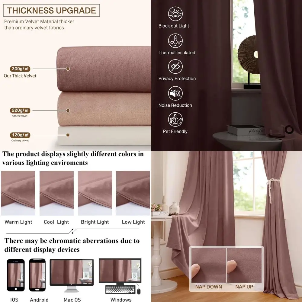 Толстые бархатные шторы с розами — длина 96 лет, изолированные, комплект из 2 панелей для гостиной, затемнения и тепла, W52 x L96
Толстые бархатные шторы с розами — длина 96 лет, изолированные, комплект из 2 панелей для гостиной, затемнения и тепла, W52 x L96