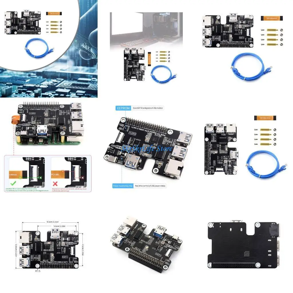 E65E Fast PCIe USB 3.2 Gen1 Expansion Card With Integrated Gigabit Ethernet Adapter RTL8153B Chip For Superior Data Speeds
E65E Fast PCIe USB 3.2 Gen1 Expansion Card With Integrated Gigabit Ethernet Adapter RTL8153B Chip For Superior Data Speeds