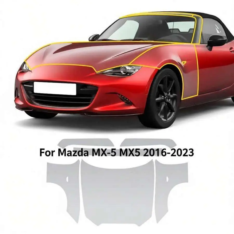 8.5Mil Pre-cut PPF For Mazda MX-5 MX5 2016-2023 TPU Bumper Clear Paint Protection Film Scratch-Resistant Exterior Accessories
8.5Mil Pre-cut PPF For Mazda MX-5 MX5 2016-2023 TPU Bumper Clear Paint Protection Film Scratch-Resistant Exterior Accessories