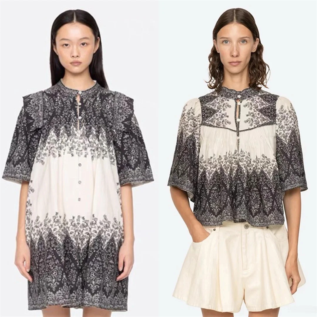 Gray Series New York Se Shirt Dress Floral Print Cotton Casual Women's Summer Fashionable Dress Comfortable Breathable Loose Fit
Gray Series New York Se Shirt Dress Floral Print Cotton Casual Women's Summer Fashionable Dress Comfortable Breathable Loose Fit