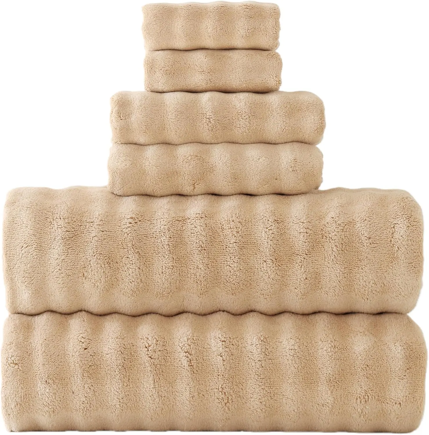 Microfiber Bath Sheets 40x80 Inches Extra Large, Super Soft Absorbent Quick Dry Shower Towels for Bathroom, Beige, 6-Piece Set
Microfiber Bath Sheets 40x80 Inches Extra Large, Super Soft Absorbent Quick Dry Shower Towels for Bathroom, Beige, 6-Piece Set