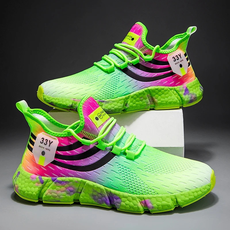 Colorful Sneakers Women Men Casual Shoes Outdoor Sneakers Breathable Running Shoes Gym Athletic Tennis Mesh Lace Up Size 36-46
Colorful Sneakers Women Men Casual Shoes Outdoor Sneakers Breathable Running Shoes Gym Athletic Tennis Mesh Lace Up Size 36-46