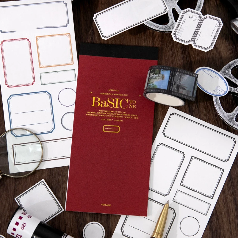 Basic Color Series Vintage Border Label Landscape Sticker Book Creative DIY Journal Material Collage Scrapbooking Stationery
Basic Color Series Vintage Border Label Landscape Sticker Book Creative DIY Journal Material Collage Scrapbooking Stationery