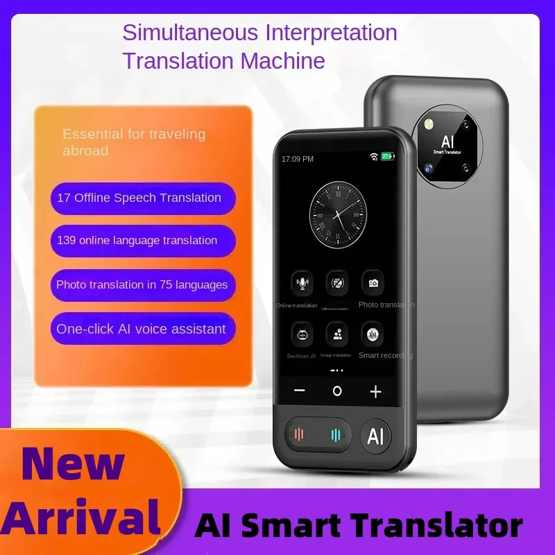 Smart One Key AI Button Voice Accurate Translator Support 139 Languages 3D Touch Screen Photo Offline Record Fast Translation
Smart One Key AI Button Voice Accurate Translator Support 139 Languages 3D Touch Screen Photo Offline Record Fast Translation