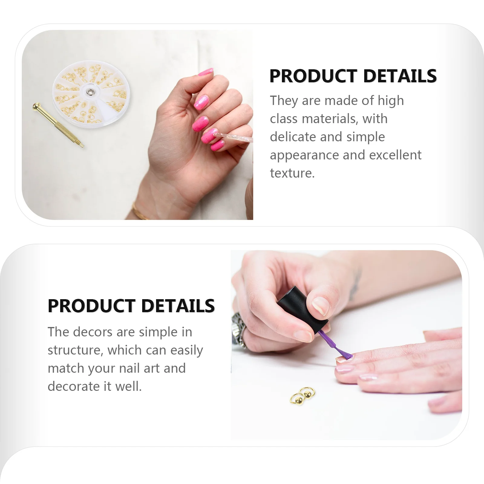 1 комплект, подвесной кулон для маникюра из сплава, прочный маленький орнамент, простая структура, дизайн ногтей, декор «сделай сам», практичный аксессуар для ногтей
1 комплект, подвесной кулон для маникюра из сплава, прочный маленький орнамент, простая структура, дизайн ногтей, декор «сделай сам», практичный аксессуар для ногтей