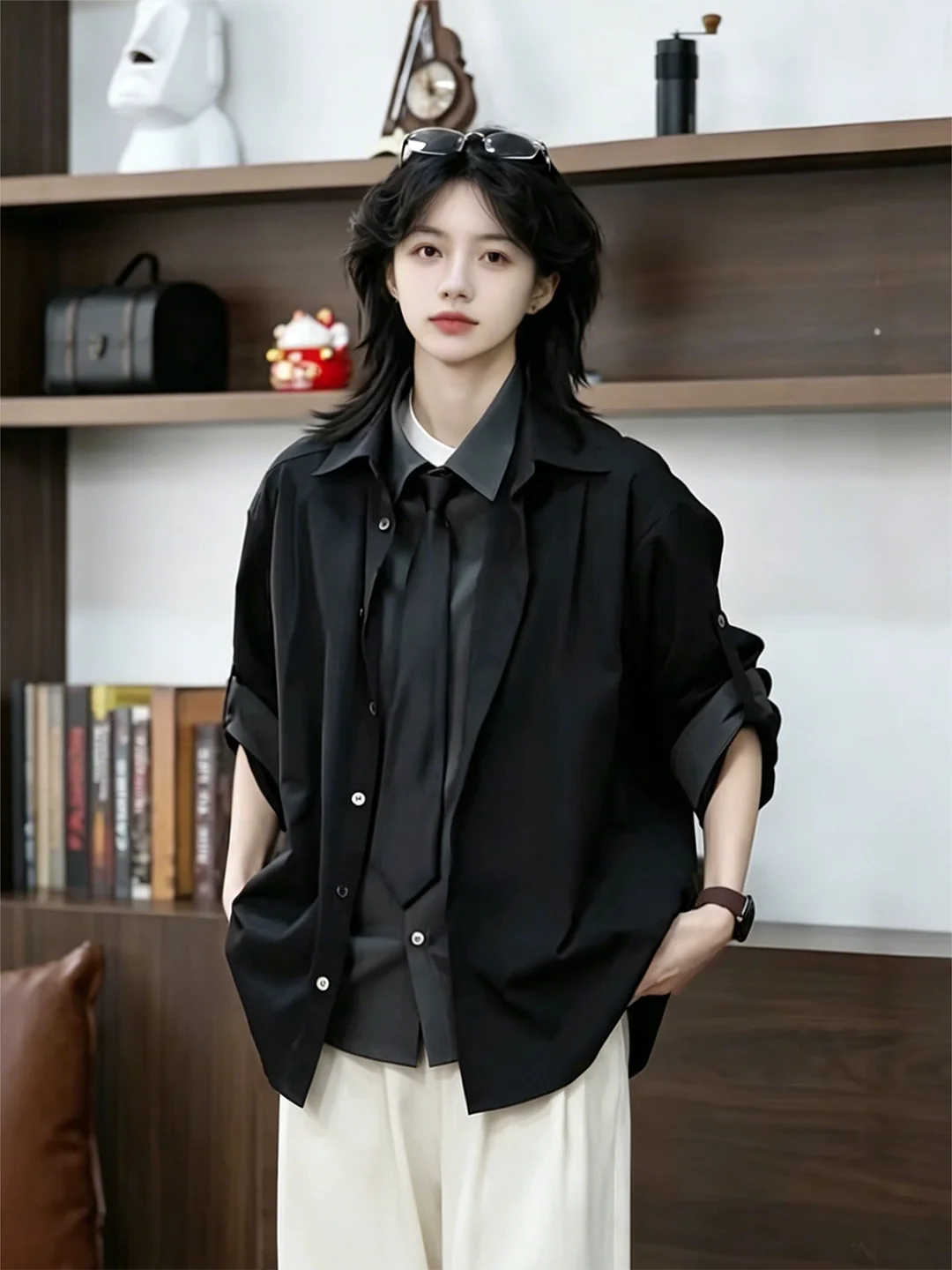 Cleanfit Long Sleeve Shirt Unisex Spring Summer Neutral Style American Washed Polyester Fiber Loose Fit Breathable Thin Model
Cleanfit Long Sleeve Shirt Unisex Spring Summer Neutral Style American Washed Polyester Fiber Loose Fit Breathable Thin Model