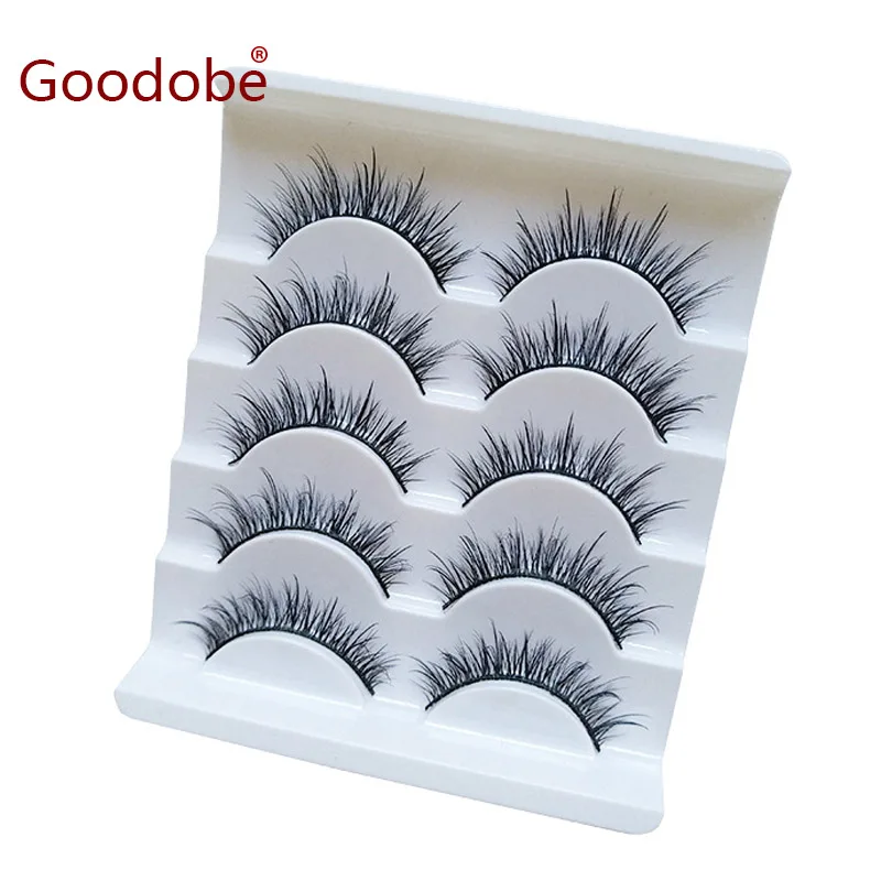 Goodobe 5Pairs Natural Long 3D False Eyelashes Wholesale Daily Makeup Manga Eyelashes Faux Eyelashes
Goodobe 5Pairs Natural Long 3D False Eyelashes Wholesale Daily Makeup Manga Eyelashes Faux Eyelashes