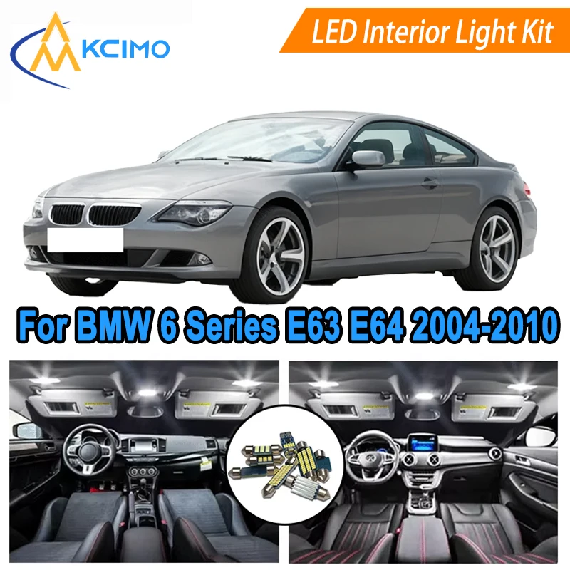 Canbus LED Interior Bulbs For BMW 6 Series E63 E64 2004-2010 Car Accessories Reading Dome Light Kit
Canbus LED Interior Bulbs For BMW 6 Series E63 E64 2004-2010 Car Accessories Reading Dome Light Kit