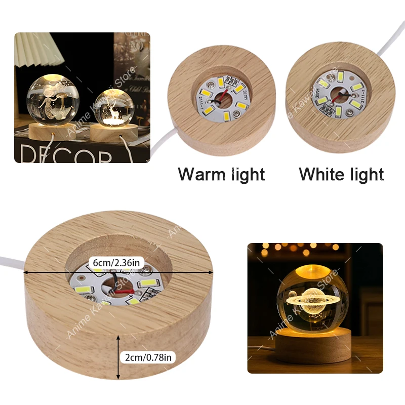 Wood Desktop Decorative Lights Light Base Night Light LED USB Crystal Ball Base Display Stand Lamp Holder Lamp Art Ornament
Wood Desktop Decorative Lights Light Base Night Light LED USB Crystal Ball Base Display Stand Lamp Holder Lamp Art Ornament