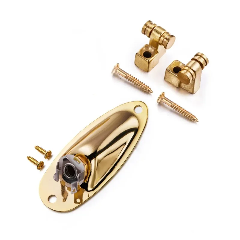 Electric Guitar String Roller Holder Metal Guitar Accessories Boat Audio Cable Jack Hole Plate Neck Plate with Mounting Screws
Electric Guitar String Roller Holder Metal Guitar Accessories Boat Audio Cable Jack Hole Plate Neck Plate with Mounting Screws