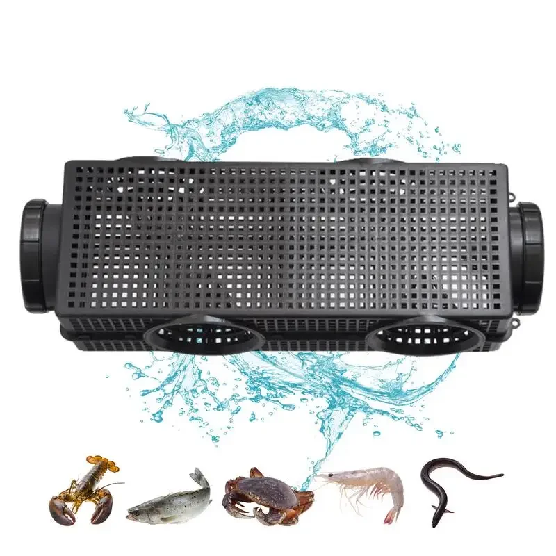 Portable Rectangular Fishing Bait Trap 6 Holes Crab Catch Cage Thickened Fishing Accessories for Catching Herring Crayfish Fish
Portable Rectangular Fishing Bait Trap 6 Holes Crab Catch Cage Thickened Fishing Accessories for Catching Herring Crayfish Fish