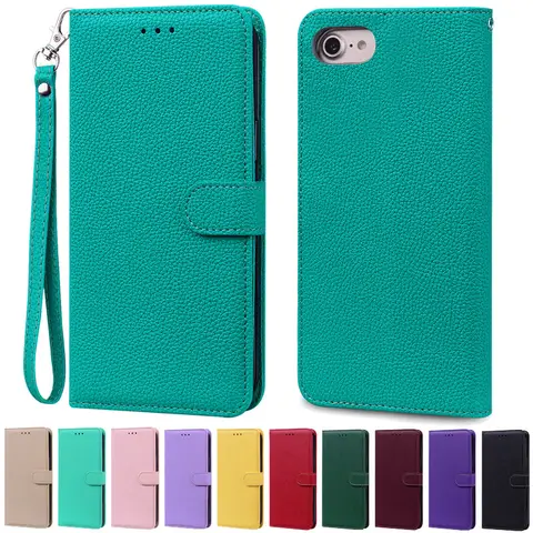 Funda de lujo tipo billetera para iPhone, carcasa de silicona suave con tapa para iPhone 6, 6S, 7, 8 Plus, 8, 7, 6, 6S Plus