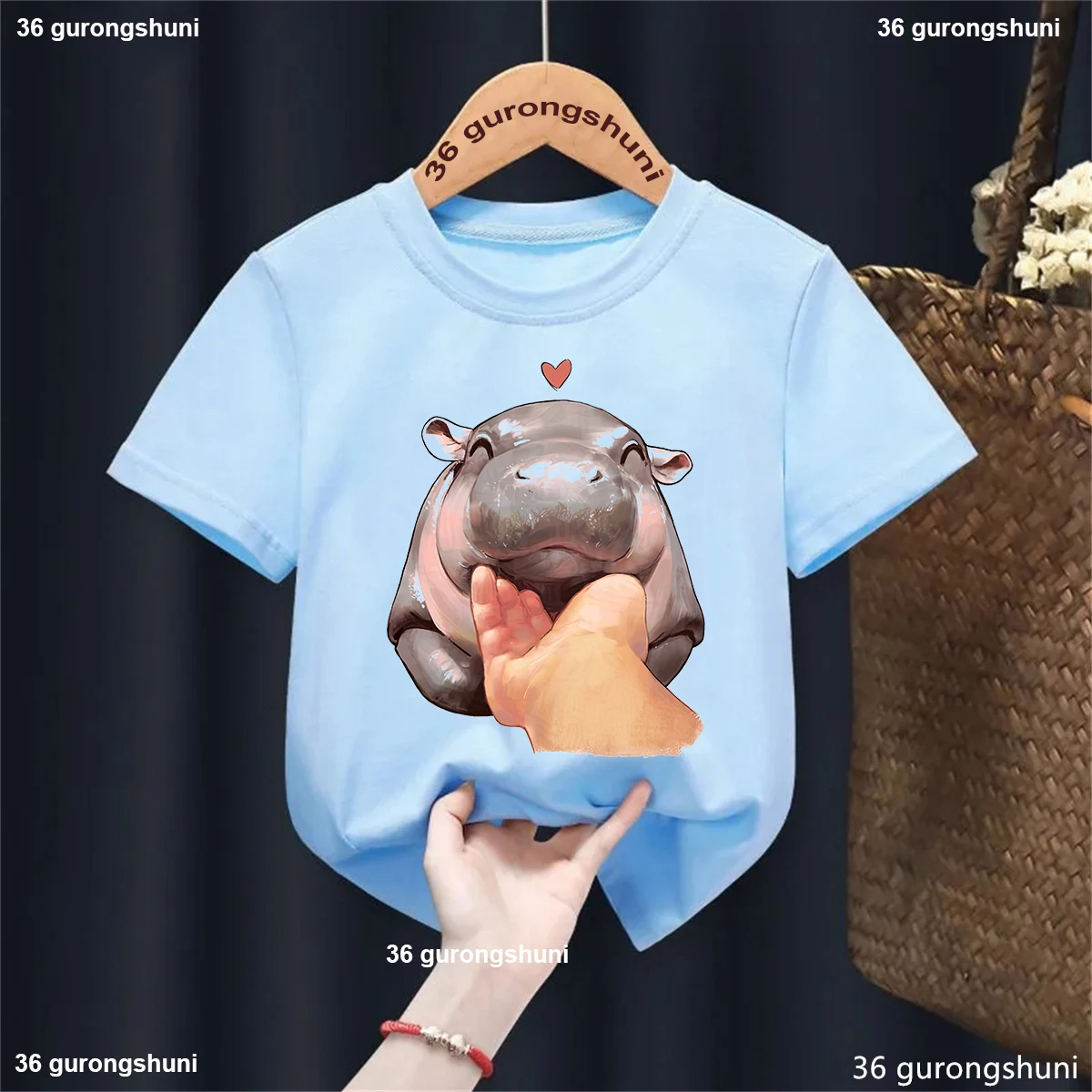Kawaii Kids Clothes I Love Moo Deng Graphic Printed T Shirt Girls/Boys Summer Fashion White/Pink/Blue/Yellow T-Shirt Tee Tops
Kawaii Kids Clothes I Love Moo Deng Graphic Printed T Shirt Girls/Boys Summer Fashion White/Pink/Blue/Yellow T-Shirt Tee Tops