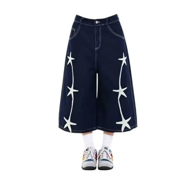 Mr. WH American Retro Star Embroidery Trendy Shorts Loose Straight Leg Five-Quarter Pants Unisex Streetwear Casual Summer Shorts
Mr. WH American Retro Star Embroidery Trendy Shorts Loose Straight Leg Five-Quarter Pants Unisex Streetwear Casual Summer Shorts
